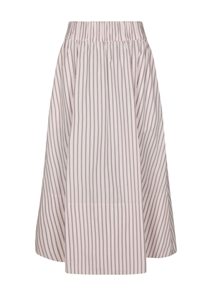 Yara long double stripe skirt Rose Neo Noir 